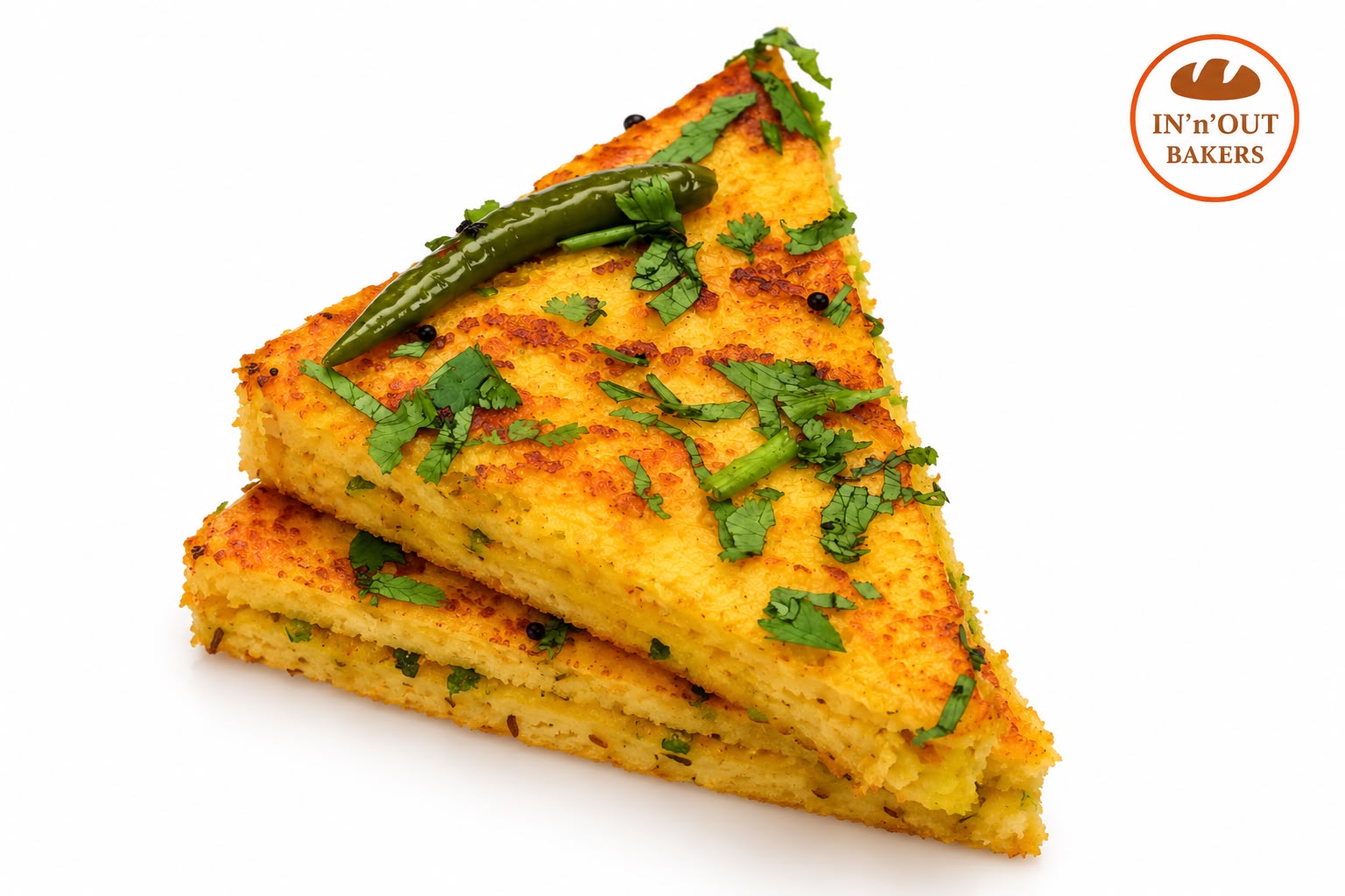 Dhokla Sandwich - In n Out Bakers, Amritsar
